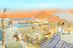 06 costruzione delle piramidi in Egitto, Giunti editore